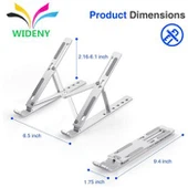 Reguliuojamas sulankstomas nešiojamojo kompiuterio stovas