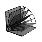 Stalo viršuje 6 borterio failų raidės dėklas